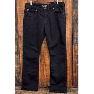 Salvage By Buckle Black Jeans Mens 34R (34x32) Mayhem Straight Regular Fit